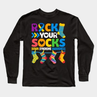 Down Syndrome Rock Your Socks Long Sleeve T-Shirt